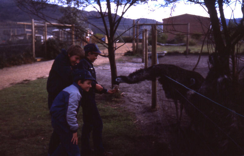 23 Peter Brett and Steven with Emu