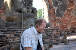 Brenton with Monkey