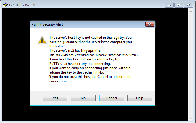 PuTTY Security Alert