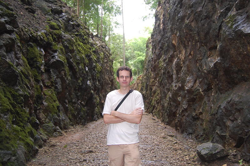 In the centre of Hellfire Pass