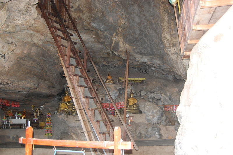 Upstairs is a room for the monks